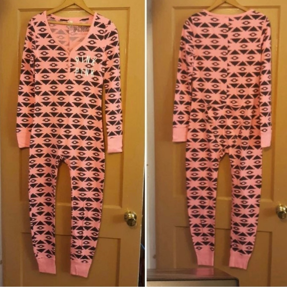 VS PINK AZTEC onesie sleep pajamas Romper M RaRe